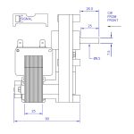 Motoreduktor za peć na pelete MELLOR 2 rpm -za vrtnju spirale za pelet NORDICA, ECOSPAR, ARTEL, OPERA, CENTROMETAL... - Slika 4