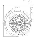 Ventilator sobni za peć na pelete  ECOSPAR -Karina, Gemini  i  TERMOMONT -HELENA 8 i 12 kW - Slika 3