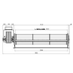 Ventilator sobni za peći na pelete 300mm fi60  45-50W..npr za ECOSPAR, LAFAT, NORDICA, RAVELLI, THERMOFLUX... - Slika 2