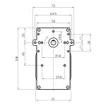 Motoreduktor za peć na pelete KENTA 5 rpm -za vrtnju spirale za pelet - Slika 2