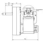 Motoreduktor za peć na pelete KENTA 4,0 rpm fi8,5mm LOTTO model -za vrtnju spirale za pelet - Slika 3