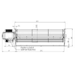 Ventilator sobni za peći na pelete 270mm fi60 45W..npr za EXTRAFLAME, OPERA, SUPERIOR, NORDICA, LAFAT... - Slika 2