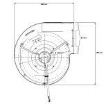 Ventilator sobni za peći na pelete GR spa 90W ispuh 700m3/h - Slika 6