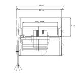 Ventilator sobni za peći na pelete GR spa 90W ispuh 700m3/h - Slika 5