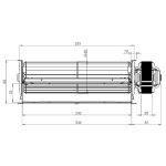 Ventilator sobni za peći na pelete 240mm fi60 38W...za npr, NORDICA, EVACALOR, EVA STAMPAGGI, CAMINETTI MONTEGRAPPA, TERMA... - Slika 2