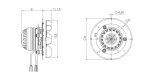 Aspirator - ventilator dimnih plinova BVN 37 W fi150mm bez kućišta...odgovara za razne peći i kotlove na pelet - Slika 5