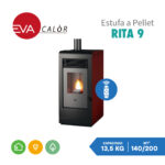 Peć na pelete toplozračna EVA CALOR - RITA 9,5kW  A+ - Slika 16