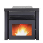 Ugradbeni kamin na pelet EVA CALOR GINO 9,5 kW+ dodatni kanal za grijanje druge prostorije..na stanju