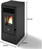Peć na pelete toplozračna EVA CALOR - RITA 9,5kW  A+ - Slika 3